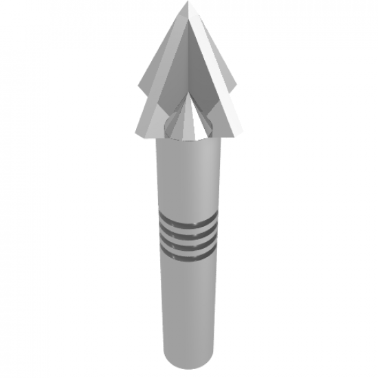 Minifigure, Weapon Harpoon, 4 Grooves in Shaft