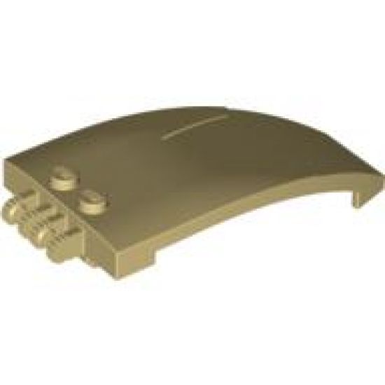 Windscreen 8 x 4 x 2 Curved Taper with Locking Dual 2 Fingers