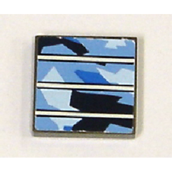 Tile 2 x 2 with Solar Panel Pattern (Sticker) - Set 7469