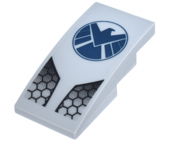 Slope, Curved 4 x 2 with Avengers Logo Pattern (Sticker) - Set 6869
