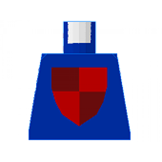 Torso Castle Classic Shield Quartered Red/Blue Pattern