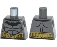 Torso Batman Logo with Muscles and Gold Belt Pattern