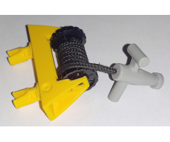 String Reel / Winch 1 x 4 x 2 Complete with String and Light Gray Hose Nozzle T Handle