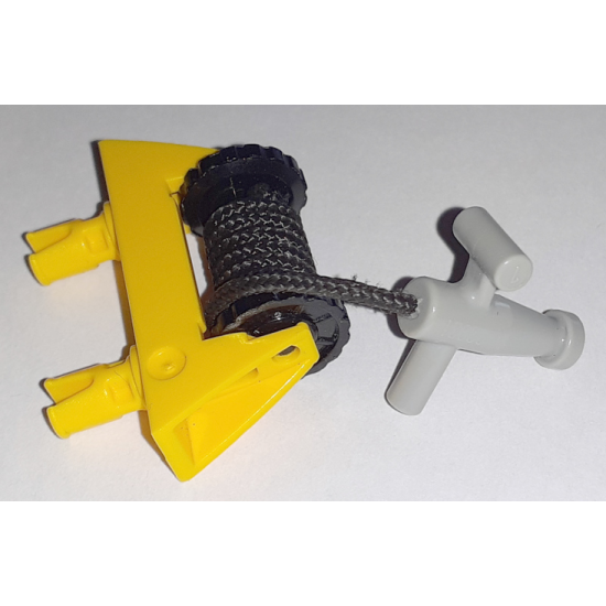 String Reel / Winch 1 x 4 x 2 Complete with String and Light Gray Hose Nozzle T Handle