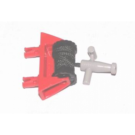 String Reel / Winch 1 x 4 x 2 Complete with String and Light Gray Hose Nozzle T Handle