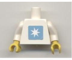 Torso Maersk Pattern (Sticker) / White Arms / Yellow Hands