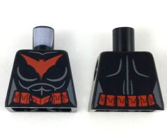 Torso Female with Red Bat Logo and Utility Belt Pattern