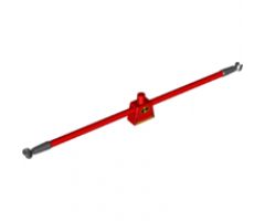 Torso, Modified Female Orange Belt and Incredibles Symbol Pattern / Red Long Rubber Arms with Black Cuffs Pattern / Black Hands