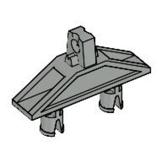 Hinge 1 x 4 Triangle with Two Pins, Locking 1 Finger