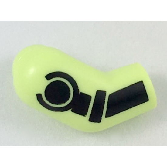 Arm, Right with Black Minifigure Skeleton Pattern