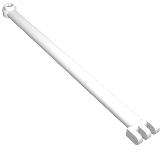 Hinge Bar 12L with 3 Fingers and Open End Stud