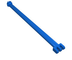Hinge Bar 12L with 3 Fingers and Open End Stud