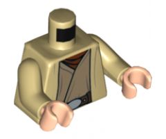 Torso SW Open Robe, Dark Tan Undershirt and Belt with Buckle and Pouch Pattern / Tan Arms / Light Nougat Hands