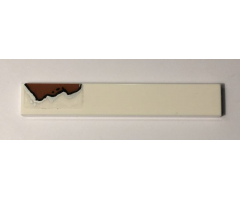 Tile 1 x 6 with Rust Pattern Model Left Side (Sticker) - Set 10274