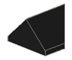 Slope 45 2 x 1 Double / Inverted (Undetermined Underside Type)