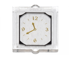 Glass for Window 1 x 2 x 2 with Clock Pattern (Sticker) - Set 4840