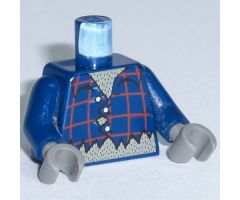 Torso Studios Plaid Button Shirt Ripped Pattern (Werewolf) / Dark Blue Arms / Dark Gray Hands