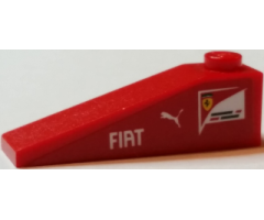 Slope 18 4 x 1 with 'FIAT' and Puma and Scuderia Ferrari Logos Pattern on Both Sides (Stickers) - Set 75913