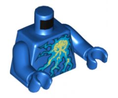 Torso Ninjago Lightning Energy Pattern (NRG Jay) / Blue Arms / Blue Hands