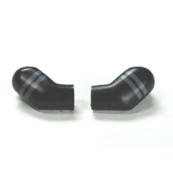 Arm, (Matching Left and Right) Pair with 2 Dark Bluish Gray Stripes Pattern
