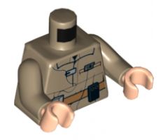 Torso SW Rebel Jumpsuit with Badge and Medium Nougat Utility Belt Pattern / Dark Tan Arms / Light Nougat Hands