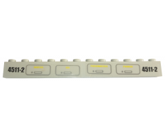 Brick 1 x 12 with '4511-2' and 'WATER', 'OIL', 'PNEUMATICS' and 'POWER' Pattern (Stickers) - Sets 4511 / 10158