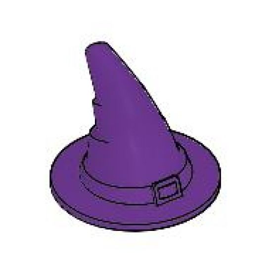 Minifigure, Headgear Hat, Wizard / Witch