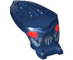 Minifigure, Head, Modified Bionicle Barraki Mantax with Red Eyes and Light Blue Pattern