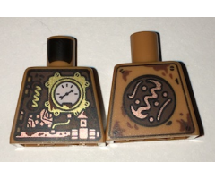 Torso Gold and Copper Clockwork Robot Front and Back Pattern