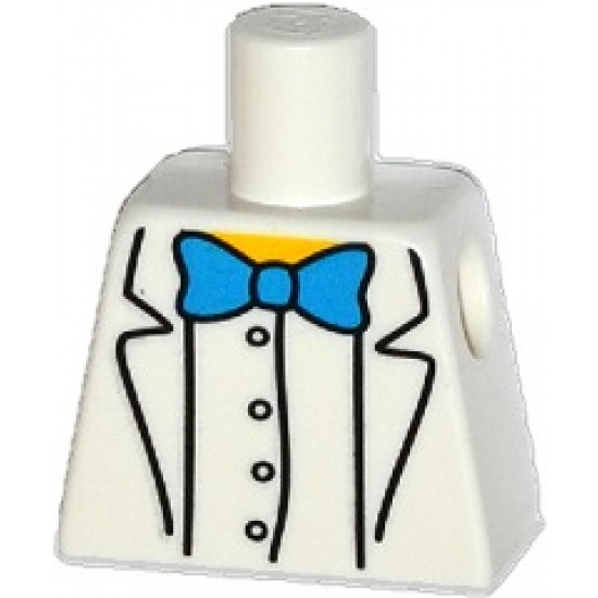 Torso Simpsons Lab Coat with Blue Bow Tie Pattern