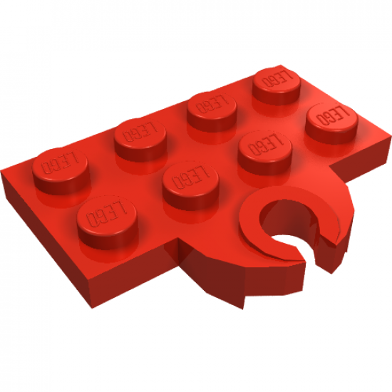 Plate, Modified 2 x 4 with Train Coupler Open for Magnet