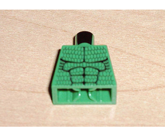 Torso Batman Muscles Outline with Scales Pattern