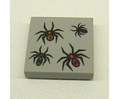 Tile 2 x 2 with 4 Spiders Pattern