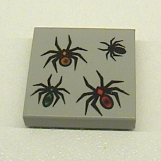 Tile 2 x 2 with 4 Spiders Pattern