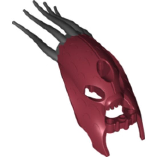 Bionicle Head, Barraki Kalmah, Marbled Black Pattern