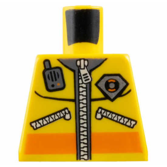Torso Coast Guard City Logo, Zippers and Radio Pattern