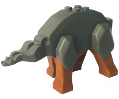 Animal, Body Part Dinosaur Middle Triceratops with Dark Orange Dinosaur Legs Unit (bb905 / 30462)