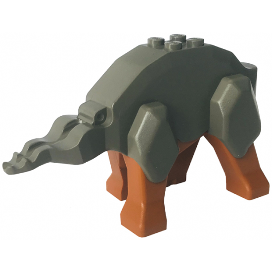 Animal, Body Part Dinosaur Middle Triceratops with Dark Orange Dinosaur Legs Unit (bb905 / 30462)