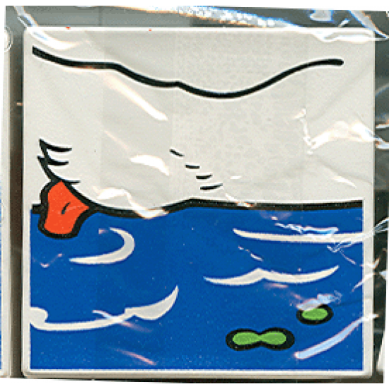 Duplo, Tile 2 x 2 x 1 with Duck Mosaic Picture 05 Pattern (Set 1078)