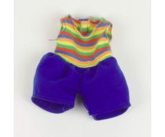 Duplo, Doll Cloth Pants Plain with Rainbow Top