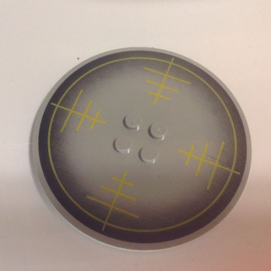 Tile, Round 8 x 8 with Target Verniers Pattern