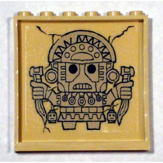 Panel 1 x 6 x 5 with Idol Pattern Upright (Sticker) - Set 7623