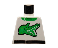 Torso Racers Race Alligator / Crocodile Green Pattern