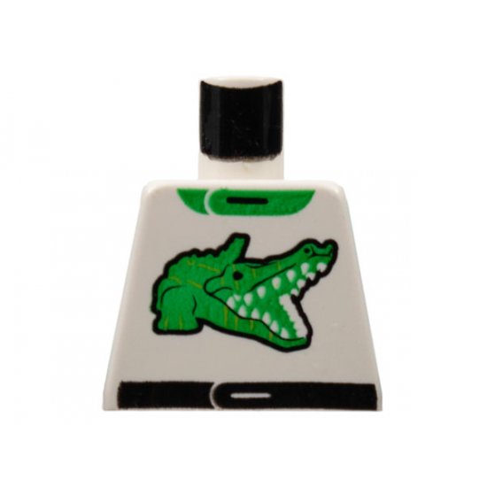 Torso Racers Race Alligator / Crocodile Green Pattern