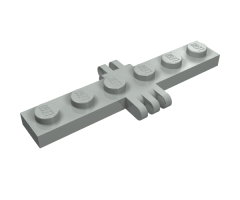 Hinge Plate 1 x 6 with 2 and 3 Fingers On Sides