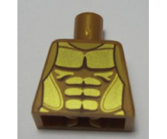 Torso Armor with Gold Plated Muscles Outline Pattern (Flying Warrior)