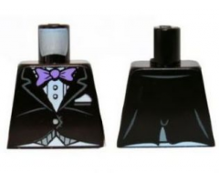 Torso Batman Jacket Formal with Lavender Bow Tie Pattern
