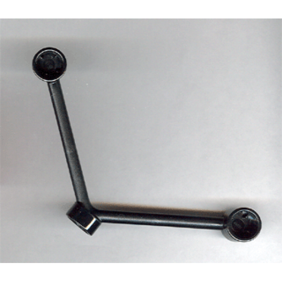 Duplo Support, Stud Receptacle center with 2 Bars angled, Stud Receptacle Ends