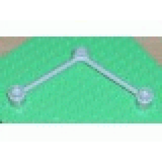 Duplo Support, Stud Receptacle center with 2 Bars angled, Stud Receptacle Ends
