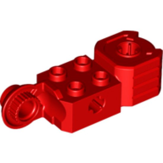 Technic, Brick Modified 2 x 2 with Axle Hole, Rotation Joint Ball Half (Vertical Side), Vertical Axle Hole End (Fist)